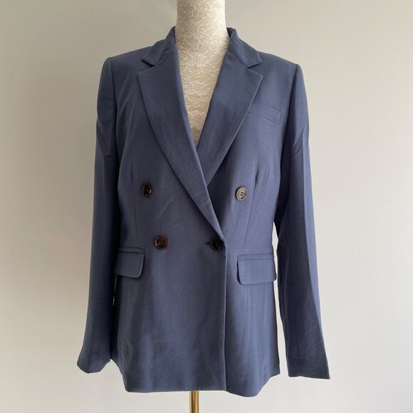 Madewell Jackets & Blazers - Madewell Blazer Womens Size 6 The Rosedale Crepe Nighttime Blue Business Casual